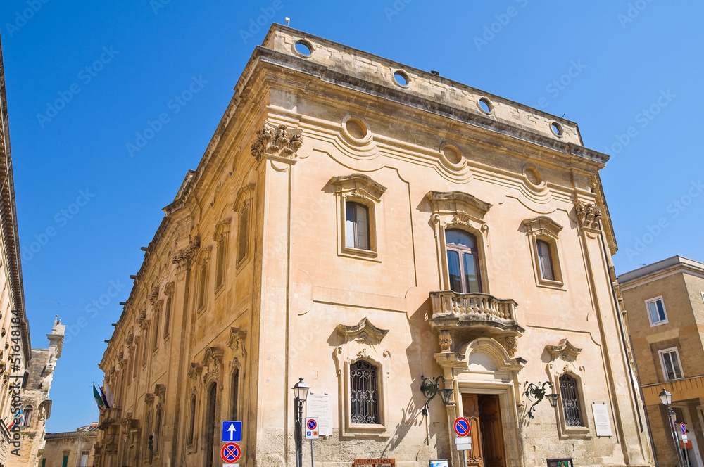 Fototapeta premium Carafa palace. Lecce. Puglia. Italy.