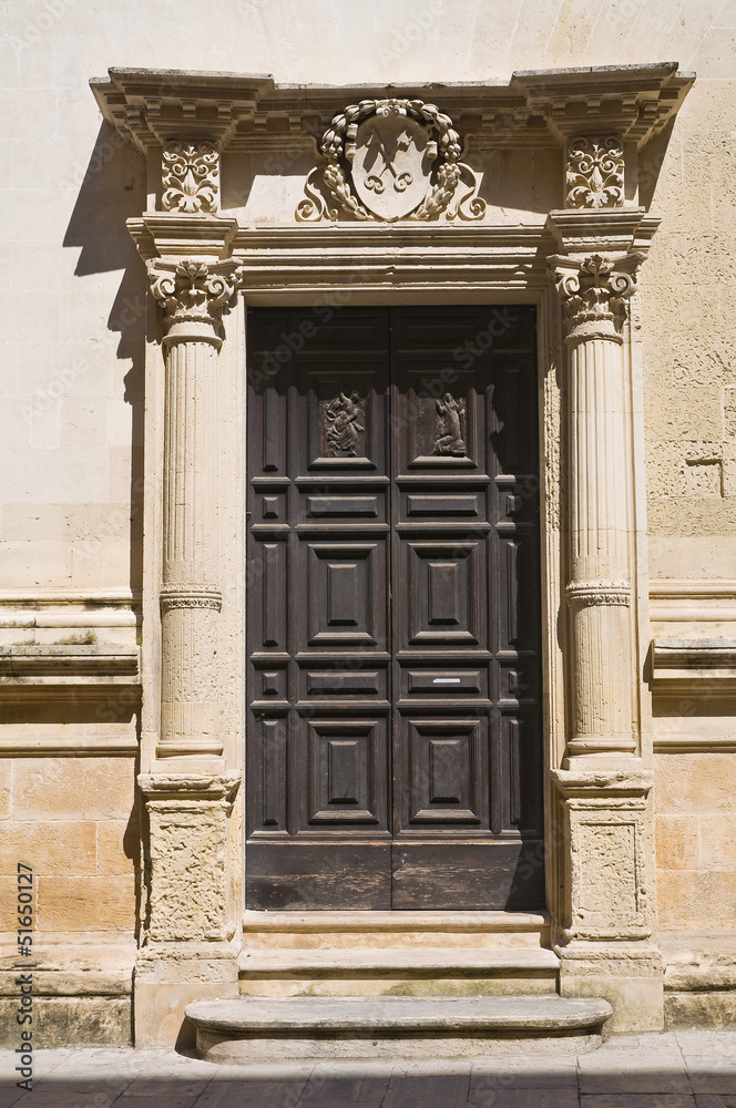 Church of St. Elisabetta. Lecce. Puglia. Italy.