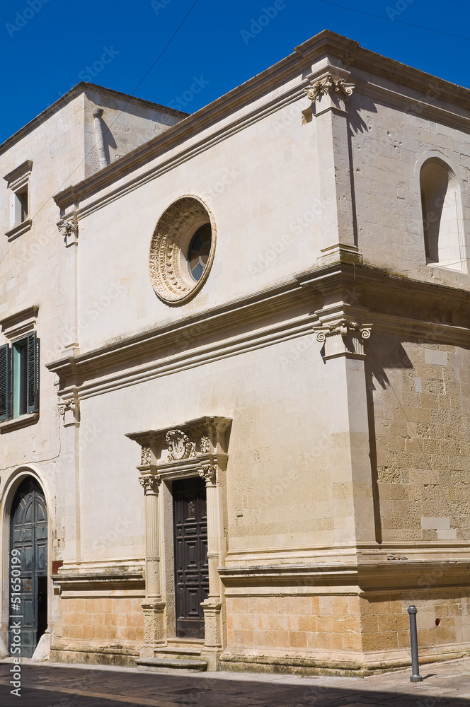 Church of St. Eisabetta. Lecce. Puglia. Italy.