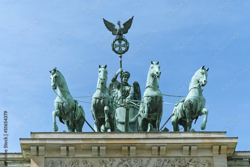 Obraz premium Brandenburg Gate Quadriga Berlin