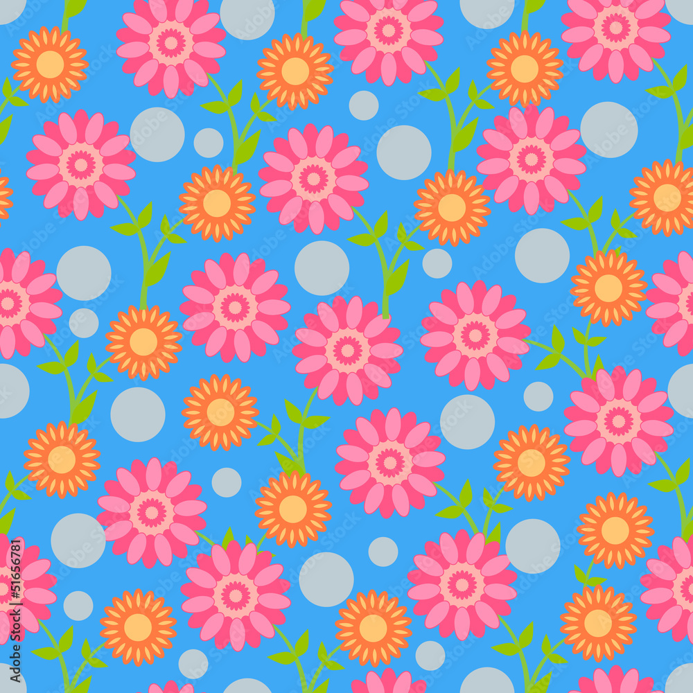 Seamless from flowers Seamless from flowers