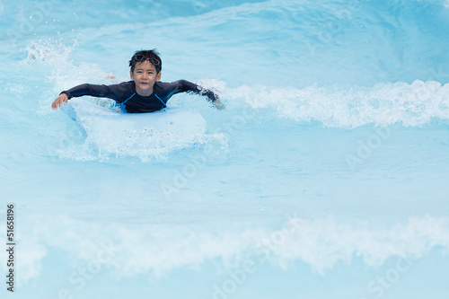 Boy play in clear water © Sura Nualpradid