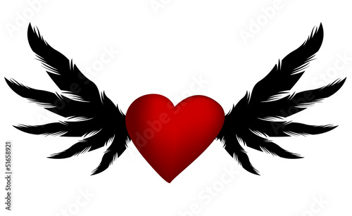 cuore con le ali