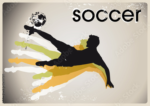 fussball – vektor – poster