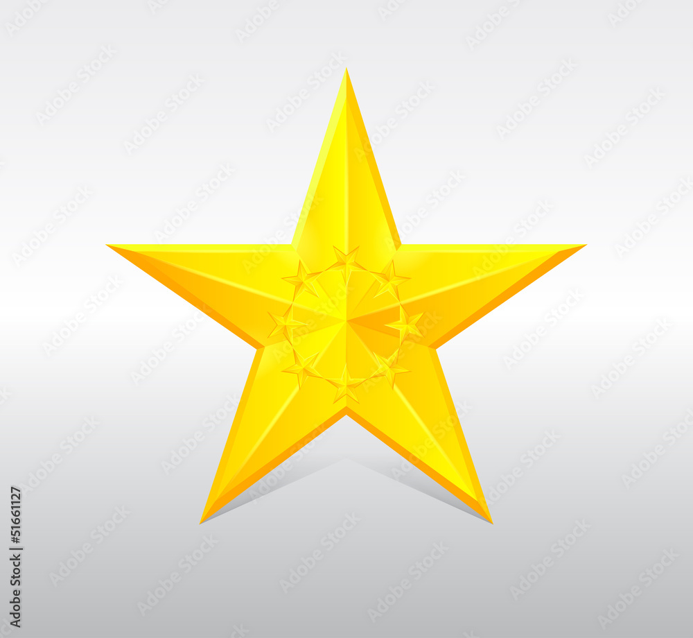 eight little stars inside a big star eight little stars inside a big star