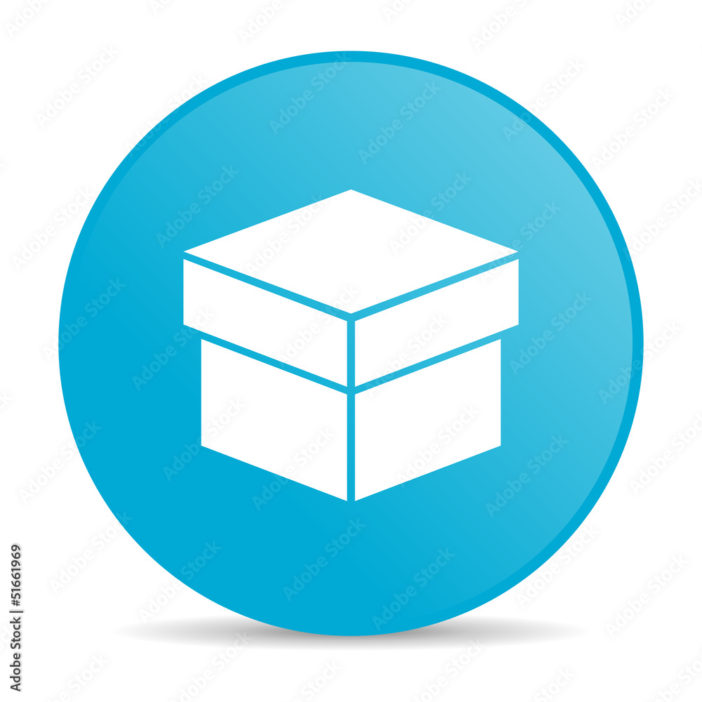 box blue circle web glossy icon box blue circle web glossy icon