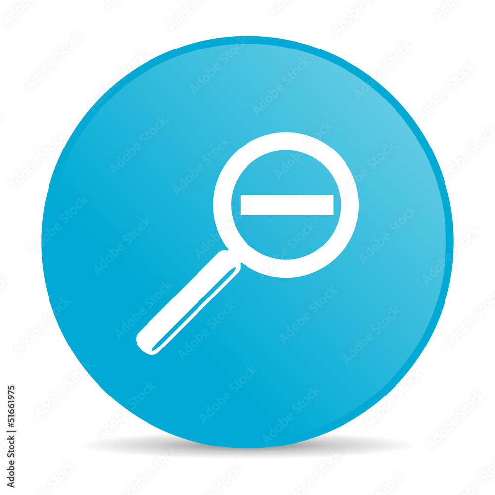 magnification blue circle web glossy icon magnification blue circle web glossy icon