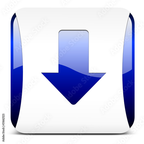 download button, blau