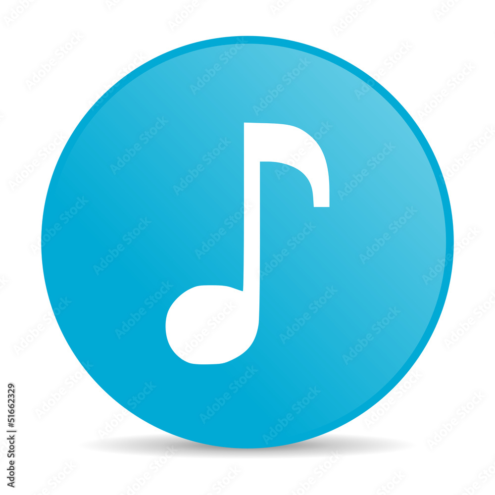music blue circle web glossy icon music blue circle web glossy icon
