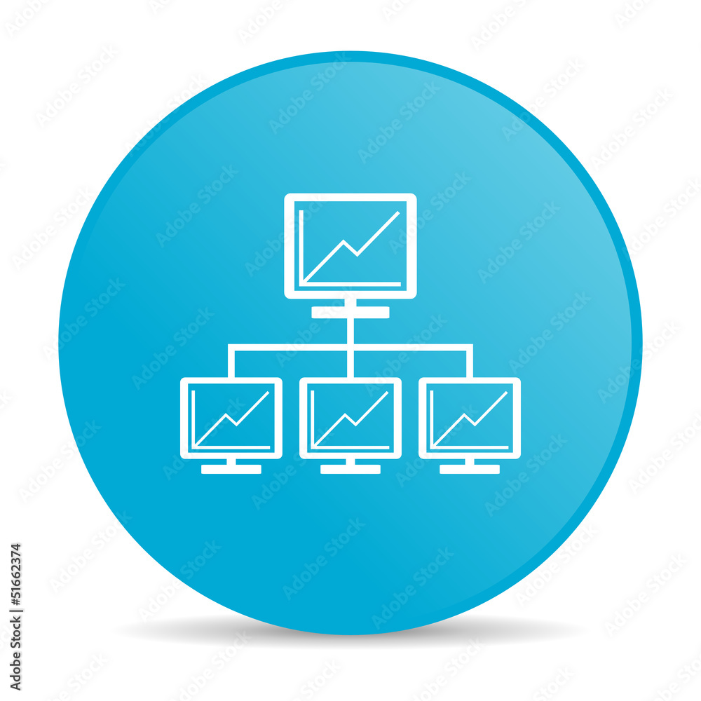 network blue circle web glossy icon network blue circle web glossy icon