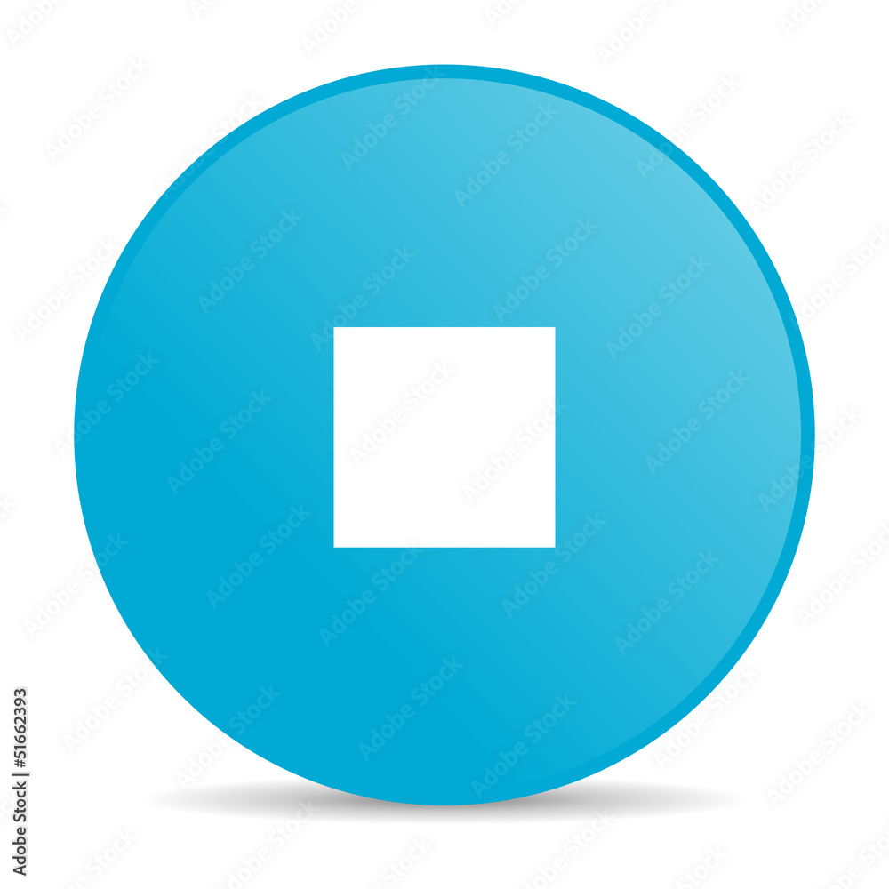 stop blue circle web glossy icon stop blue circle web glossy icon