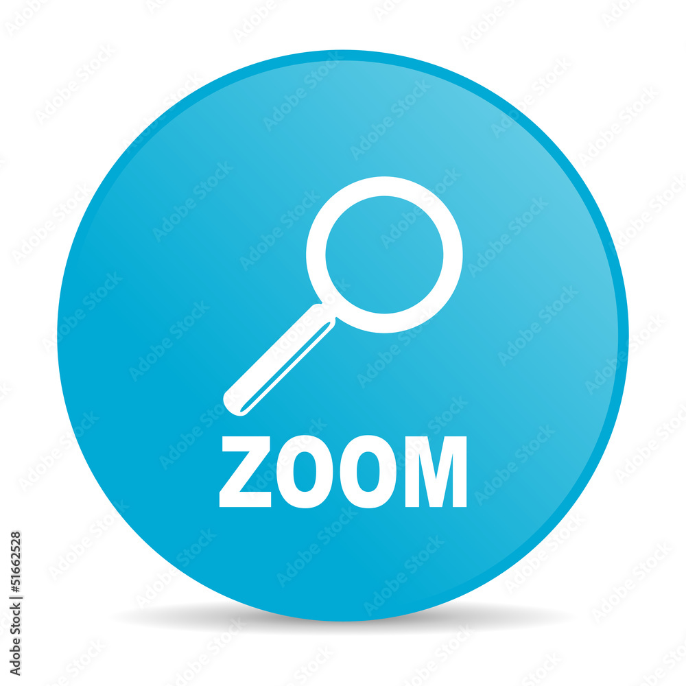 zoom blue circle web glossy icon zoom blue circle web glossy icon
