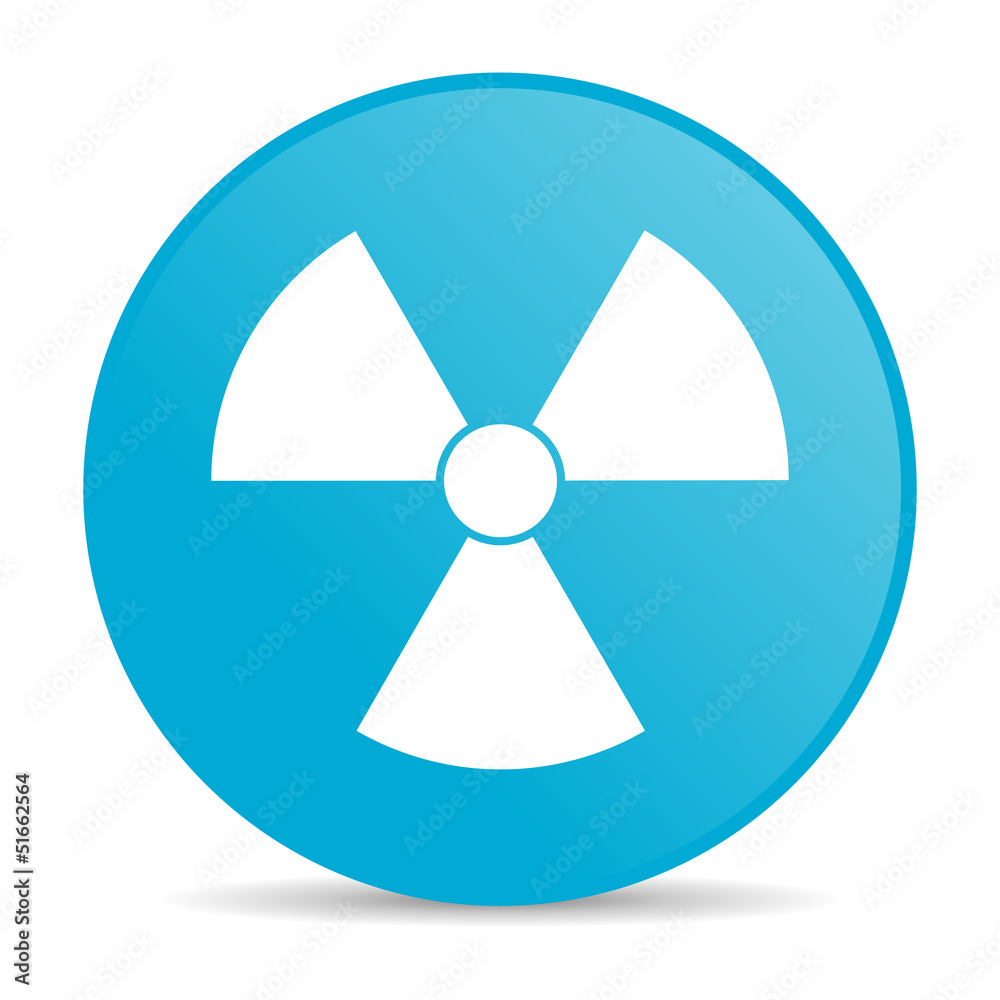 radiation blue circle web glossy icon radiation blue circle web glossy icon