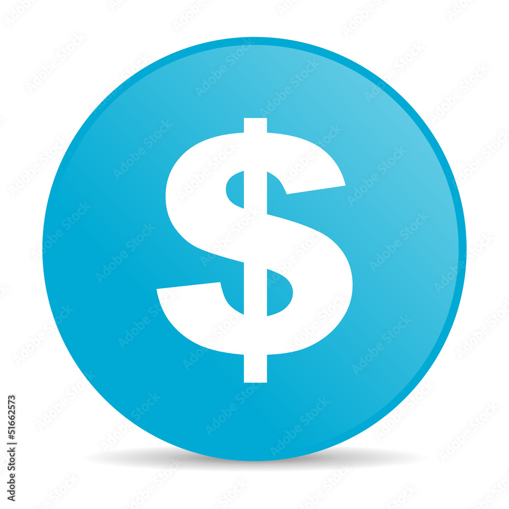 us dollar blue circle web glossy icon us dollar blue circle web glossy icon