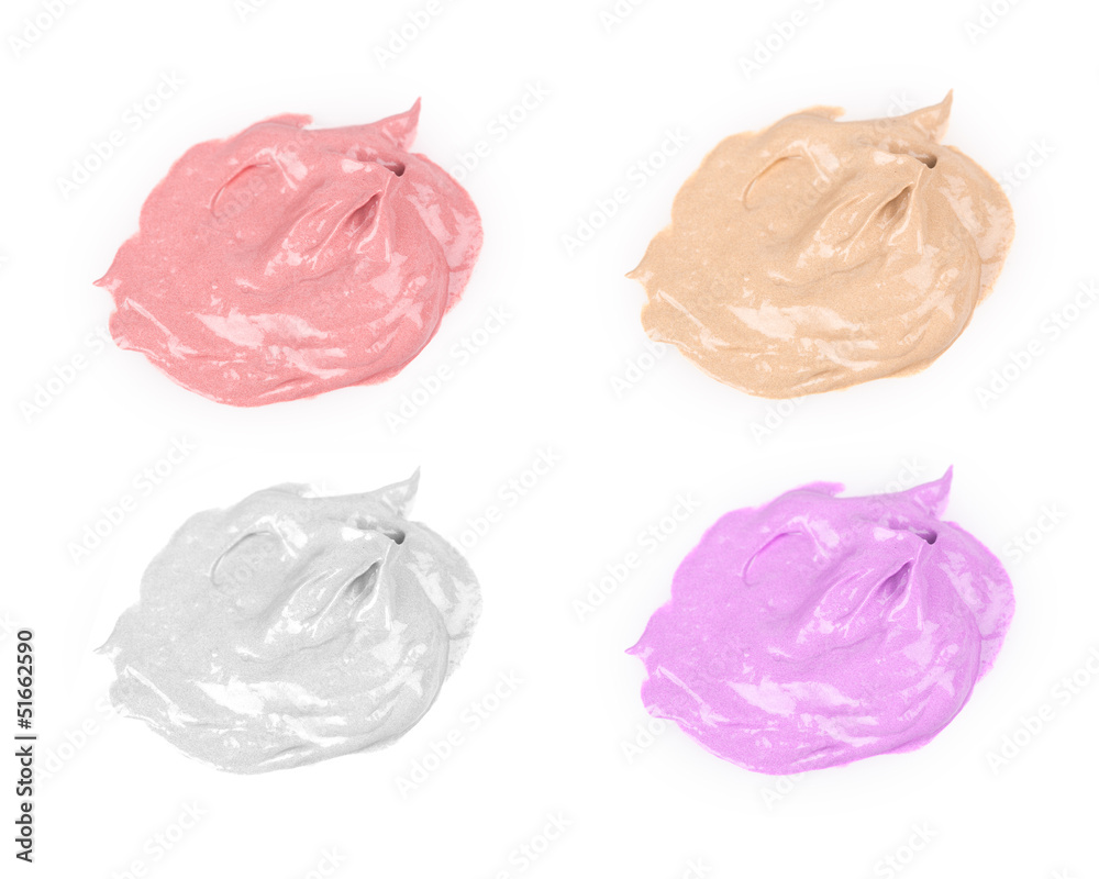 Fototapeta premium smear paint or cream