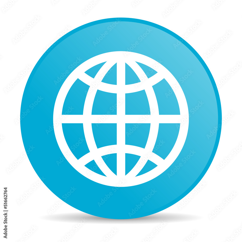 earth blue circle web glossy icon earth blue circle web glossy icon