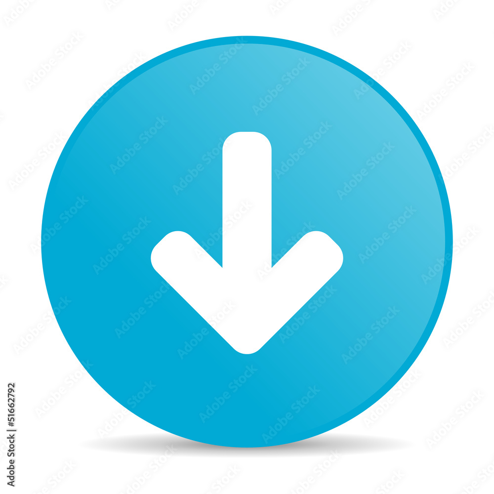 arrow down blue circle web glossy icon arrow down blue circle web glossy icon