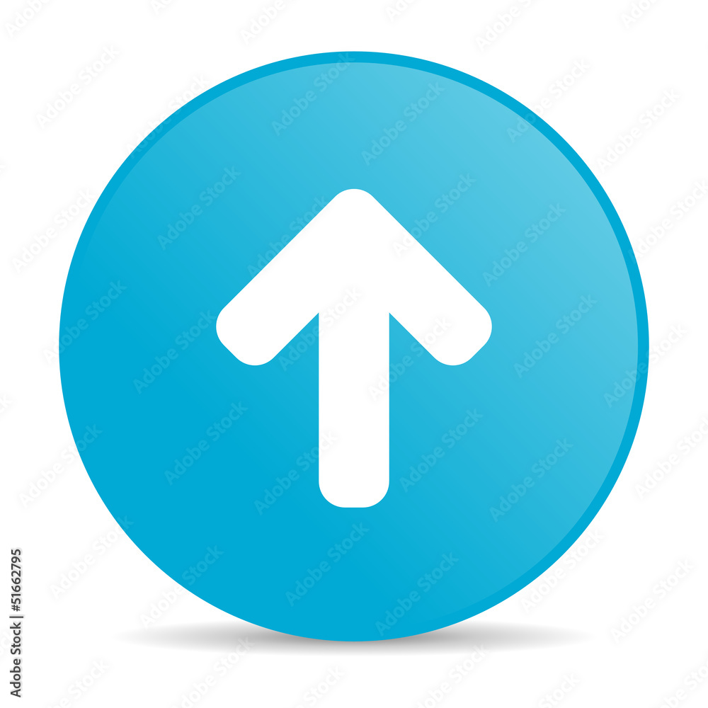 arrow up blue circle web glossy icon arrow up blue circle web glossy icon