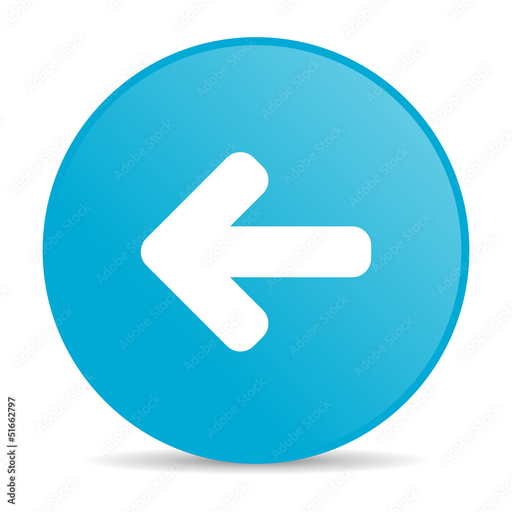 arrow left blue circle web glossy icon arrow left blue circle web glossy icon