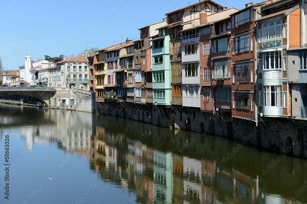 Maisons sur l'Agoût à Castres