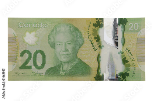 New 20 canadian dollar bill photo