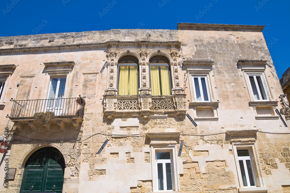 Paladini Palace. Lecce. Puglia. Italy.