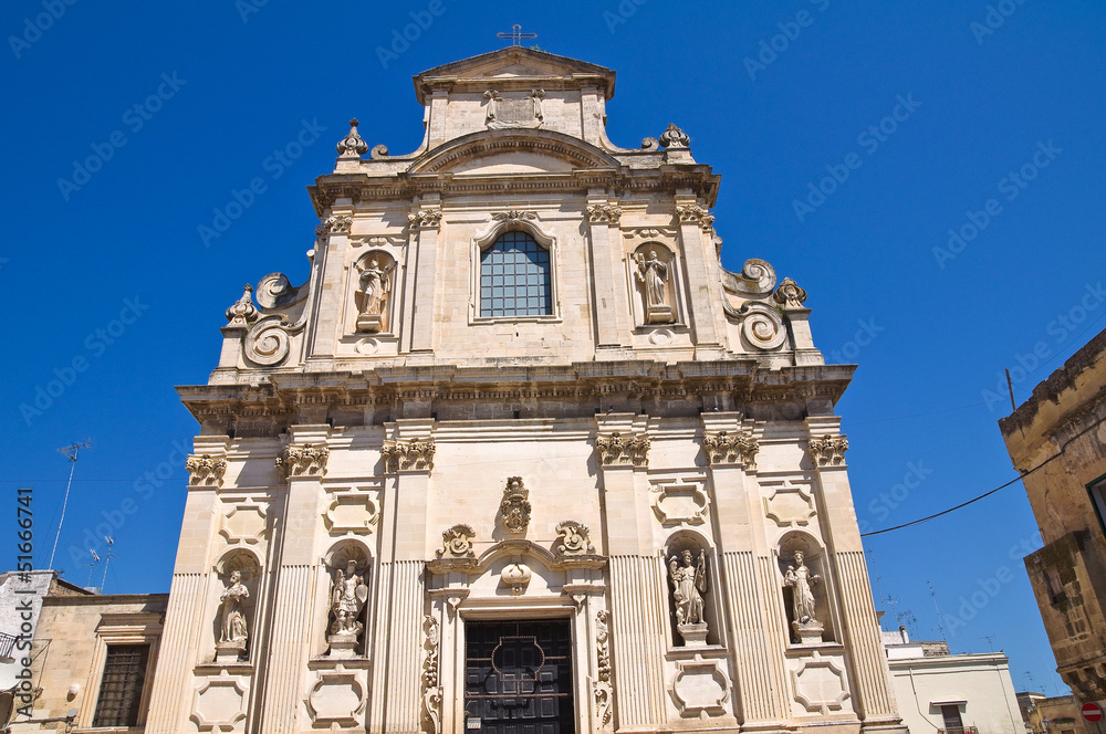 Church of the Alcantarines. Lecce. Puglia. Italy.