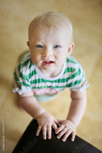 Adorable baby girl portrait