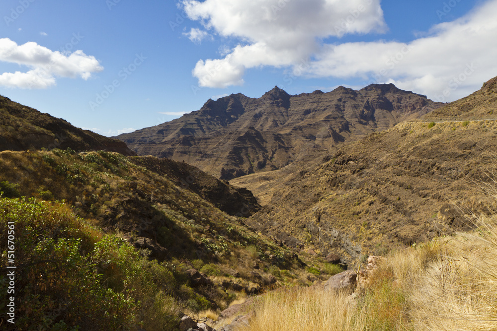 Valley and Moutain at Canary Island