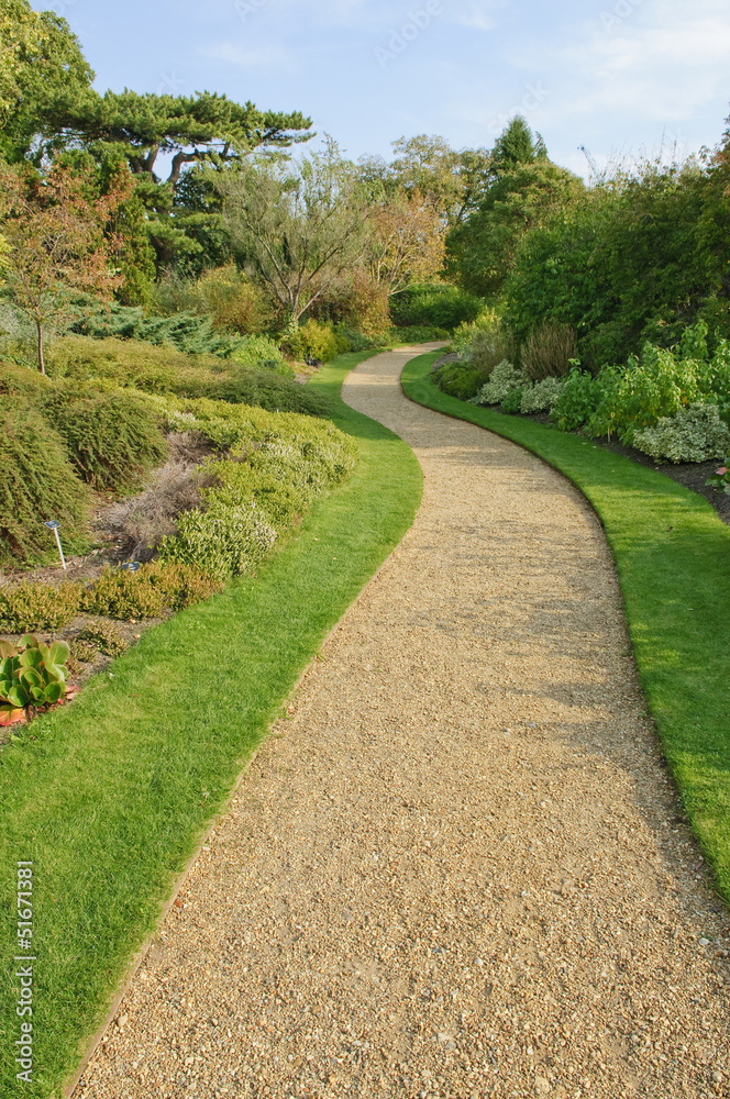 Gravel path in English park
