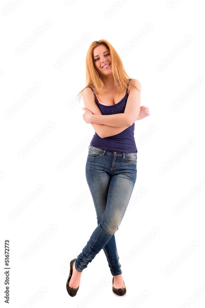 Beautiful blond woman posing Beautiful blond woman posing