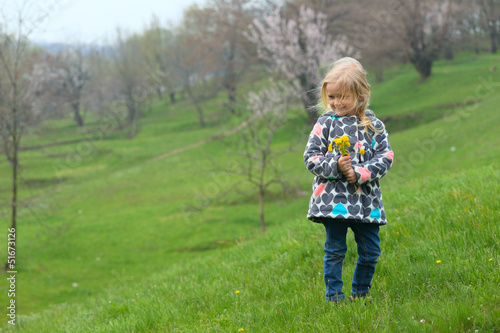 girl with dandelions © Sergii Mostovyi