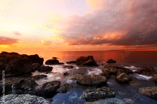Fototapeta Naklejka Na Ścianę i Meble -  Sunset at the Cove portland dorset