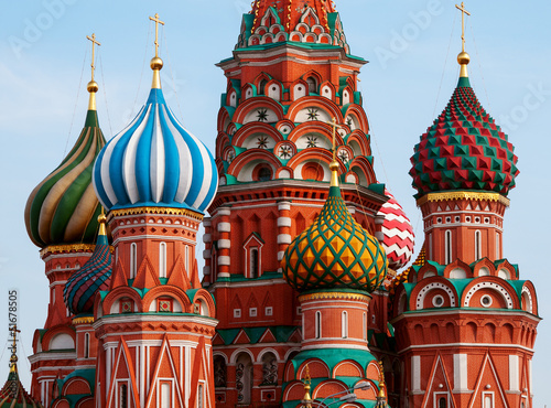 Canvas Print Moscow Saint Basil Cathedral cupola