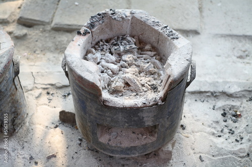 Old clay stove