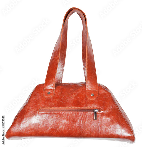 original leather brown handbag photo