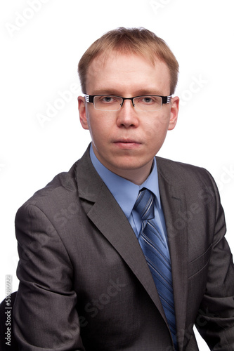 Close-up handsome young man