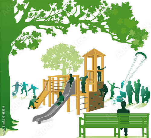 Klettergerüst im Park