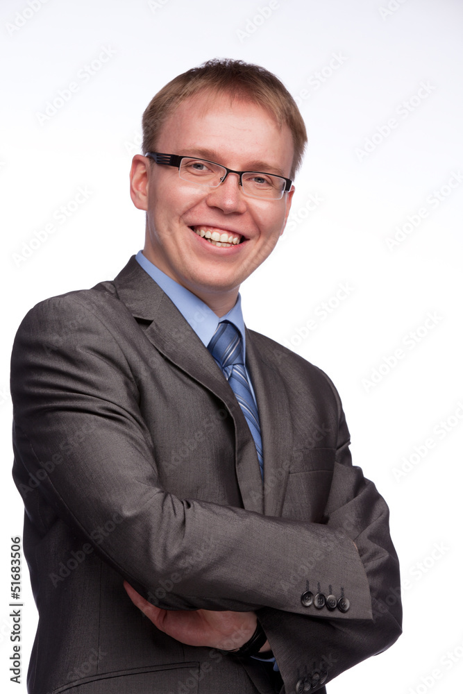 Man in suit and glasses