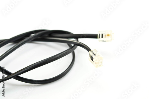 Cable on a white background