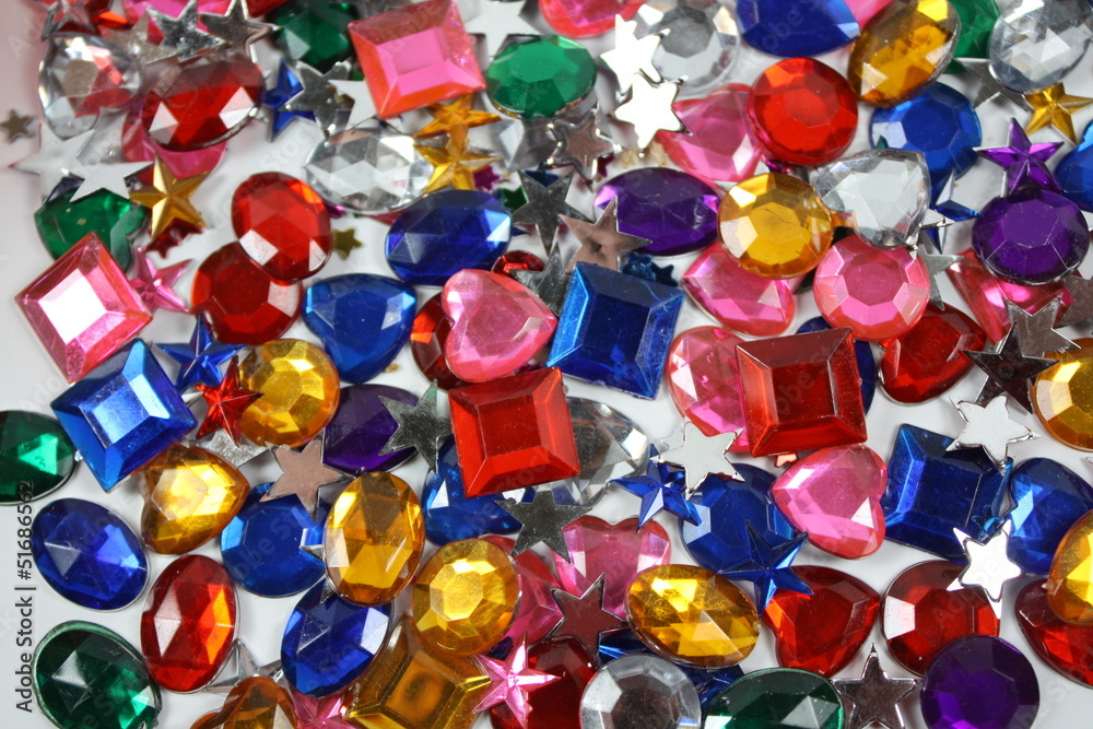 bright colored gemstones