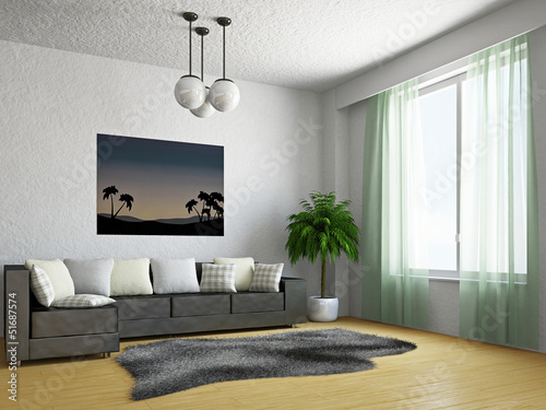 Livingroom with sofa