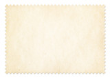Postage stamp frame isolated. Clipping path is included.