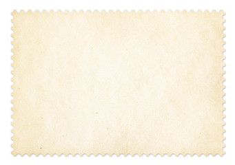 Postage stamp frame isolated. Clipping path is included.