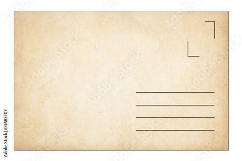 postage envelope isolated on white