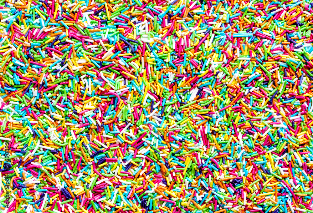 colorful sugar sprinkles