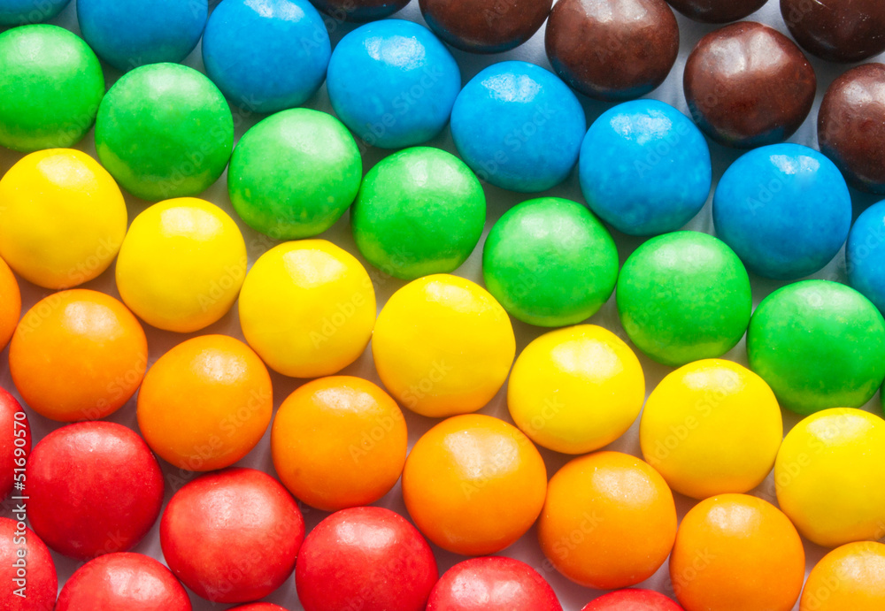 a pile of candies as background