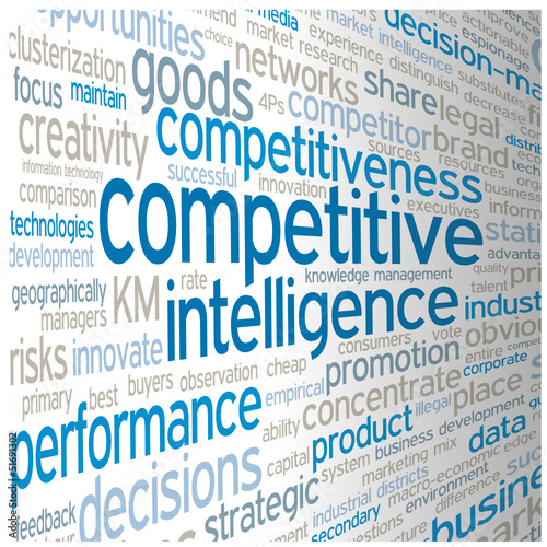 COMPETITIVE INTELLIGENCE tag cloud (market competitiveness)