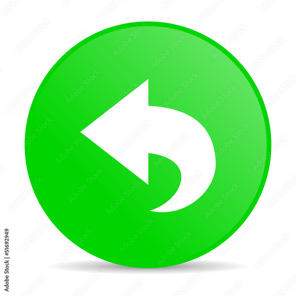 back green circle web glossy icon back green circle web glossy icon