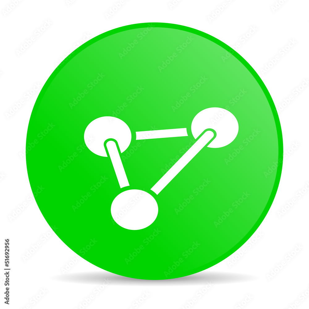 chemistry green circle web glossy icon chemistry green circle web glossy icon